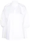 DICE KAYEK HIGH-NECK POET SLEEVE SHIRT