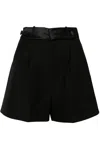 Dice Kayek High-waisted Shorts In Black