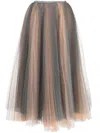 Dice Kayek High-waisted Tulle Skirt In Blau