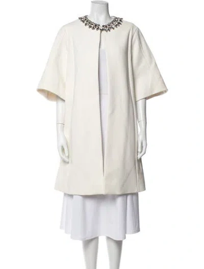 Pre-owned Dice Kayek Jacket In White