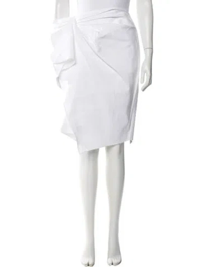 Pre-owned Dice Kayek Knee-length Skirt In White