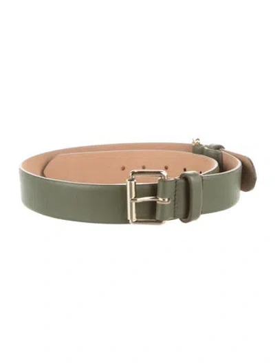 Pre-owned Dice Kayek Leather Waist Belt W/ Tags In Green