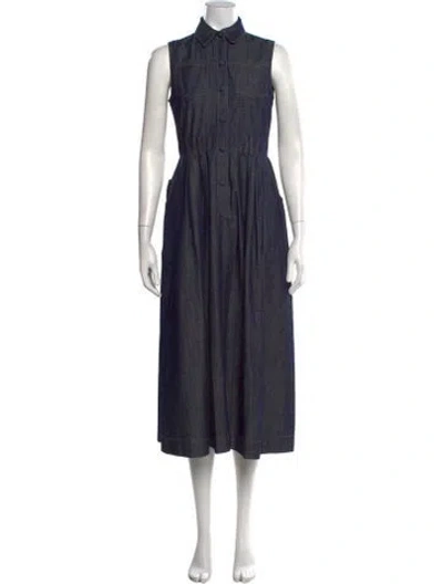 Pre-owned Dice Kayek Midi Length Dress In Blue