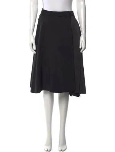 Pre-owned Dice Kayek Midi Length Skirt In Black