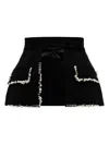 Dice Kayek Pear-embellished Skirt Belt In Black