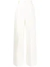 Dice Kayek Pleat-detail Tailored Trousers In White