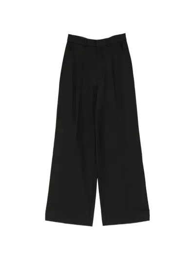 Dice Kayek Pleated Wide-leg Trousers In Black