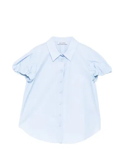 Dice Kayek Puff-sleeve Shirt In Blue