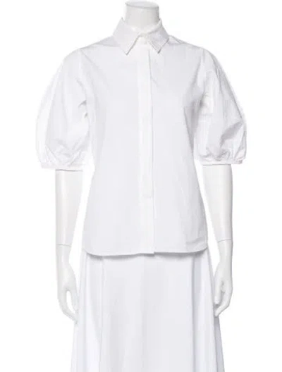 Pre-owned Dice Kayek Short Sleeve Blouse In Neutral