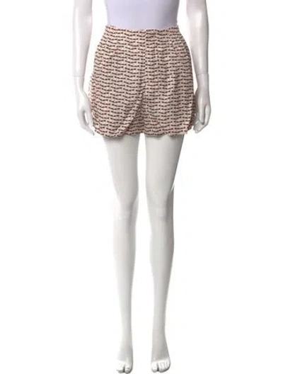Pre-owned Dice Kayek Silk Mini Shorts In Neutral