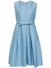 Dice Kayek Sleeveless Satin Midi Dress In Blau
