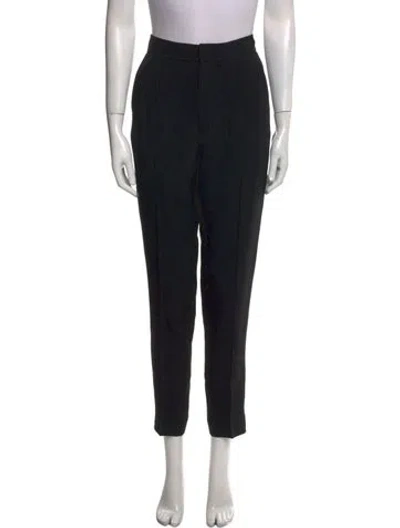 Pre-owned Dice Kayek Straight Leg Pants In Black