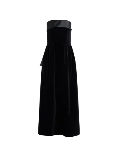 Dice Kayek Strapless Bow Dress In Black