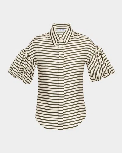 Dice Kayek Stripe Silk Twill Shirt