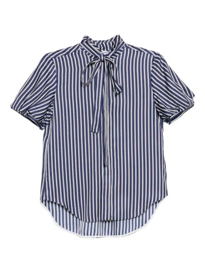 Dice Kayek Striped Blouse In Blue