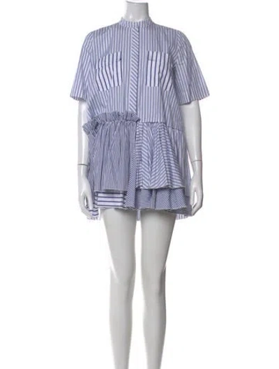 Pre-owned Dice Kayek Striped Mini Dress W/ Tags In Multi