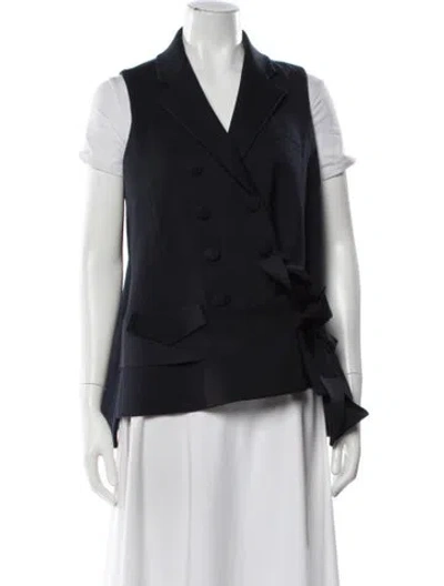 Pre-owned Dice Kayek Vest In Blue