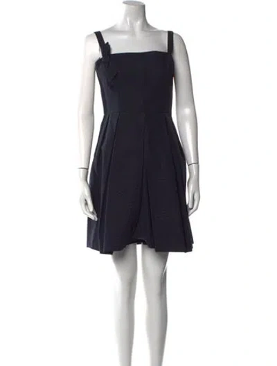 Pre-owned Dice Kayek Vintage Mini Dress In Blue