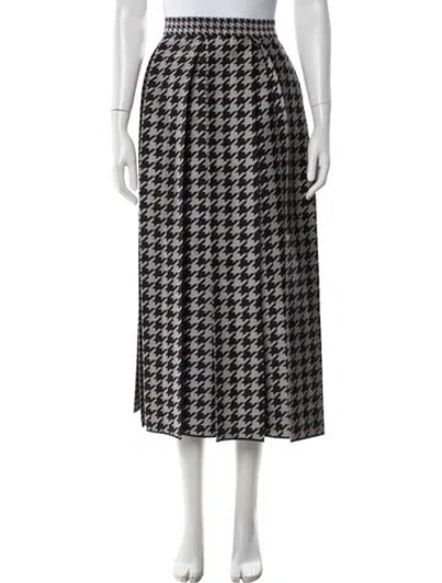 Pre-owned Dice Kayek Virgin Wool Long Skirt W/ Tags In Black