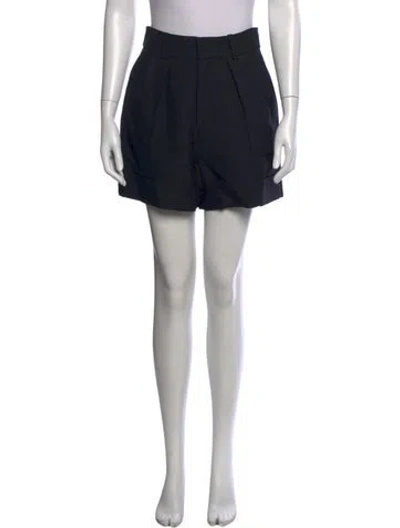 Pre-owned Dice Kayek Virgin Wool Mini Shorts In Blue