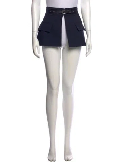 Pre-owned Dice Kayek Virgin Wool Mini Skirt W/ Tags In Neutral