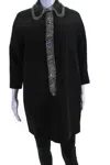 Dice Kayek Womens Crystal Collar Dress Black In Black