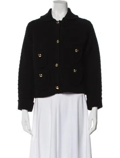 Pre-owned Dice Kayek Wool Evening Jacket In Black