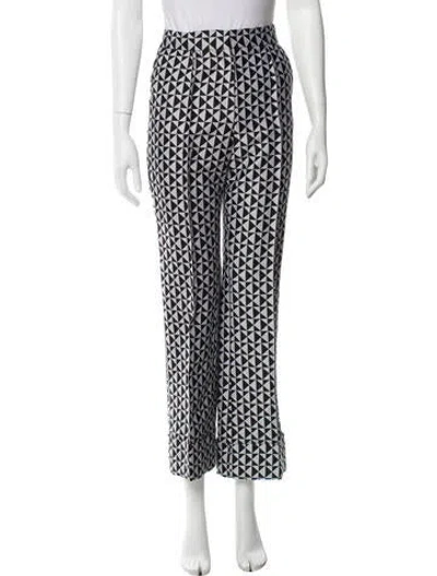 Pre-owned Dice Kayek Wool Straight Leg Pants In Multi