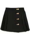 Dice Kayek Wrapped Pleated Skirt In Black