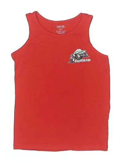 Pre-owned Dice Kids' Sleeveless T-shirt In Red