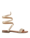 Diciottopiù Woman Sandals Blush Size 6 Textile Fibers In Pink