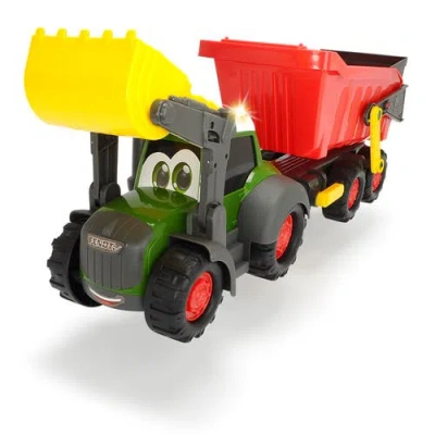 Dickie Toys Hk Ltd Kids'  Dickie Toys Happy Fendt 25 Inch Farm Truck And Trailer In Multi