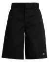 Dickies 4 Pockets Loose Fit Shorts With Belt Loops In Black