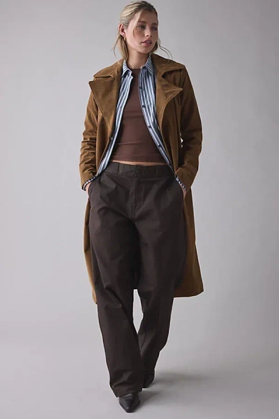 Dickies 247 Loose Mid-rise Work Pant In Dark Brown, Women's At Urban Outfitters In Burgundy
