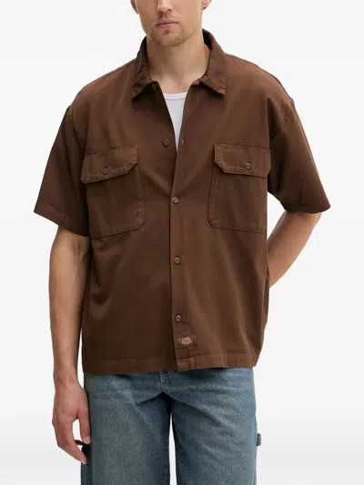 Dickies 247 Short-sleeve Shirt In Brown
