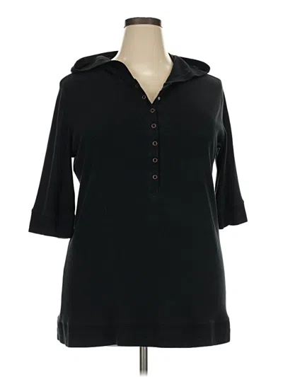 Pre-owned Dickies 3/4 Sleeve T-shirt In Black