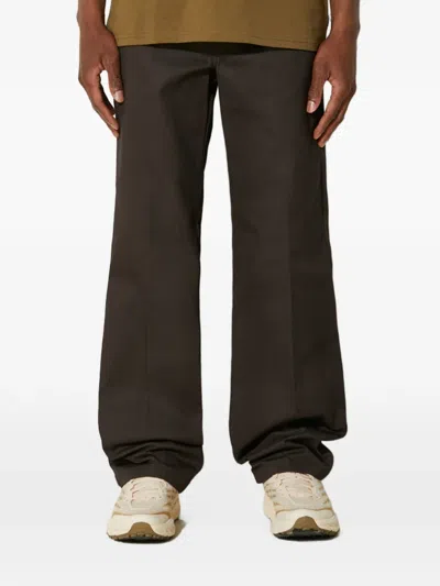 Dickies 874 Logo-patch Straight-leg Trousers In Brown