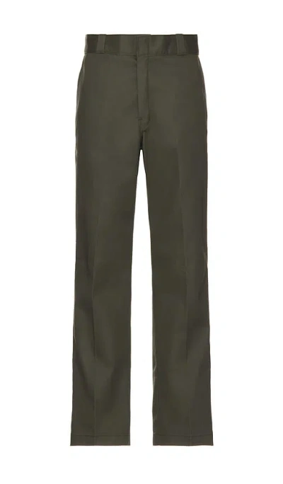 Dickies 874 Work Straight Leg Pant In Olive Green