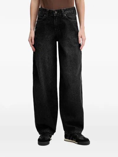 Dickies 957 Logo-patch Wide-leg Jeans In Black