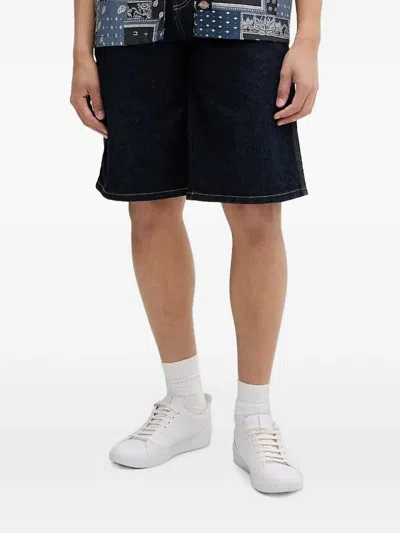 Dickies 958 Logo-patch Carpenter Shorts In Blue