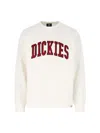 Dickies Ribbed Crew Neck Sweater With Long Sleeves In White