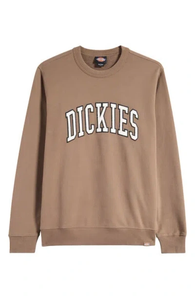Dickies Aitkin Varsity Sweatshirt In Brown