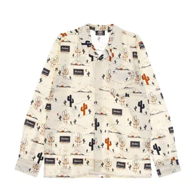 Dickies Bettles Aop Men's Long Sleeve Shirt L/s Shirt Ecru