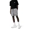 Dickies Black And White Recycled Polyester Bermuda Shorts In Black