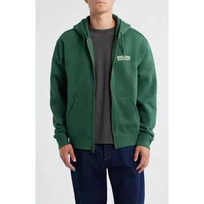 Dickies Bolivar Fleece Zip Hoodie In Green
