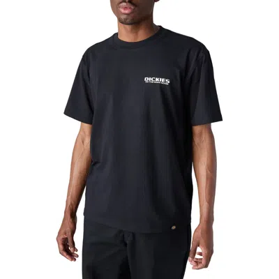 Dickies Burns Logo Cotton Graphic T-shirt In Black