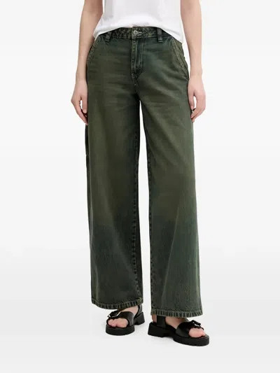 Dickies Buttoned Pocket Jeans In Green