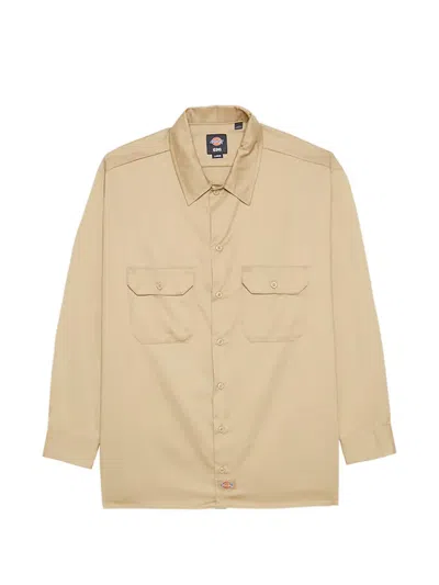 Dickies Button-up Patch-pocket Shirt In Multi