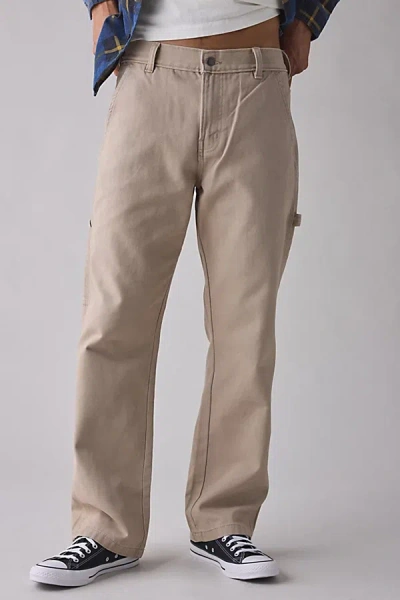 Dickies Canvas Carpenter Pant In Desert Sand, Men's At Urban Outfitters In Brown