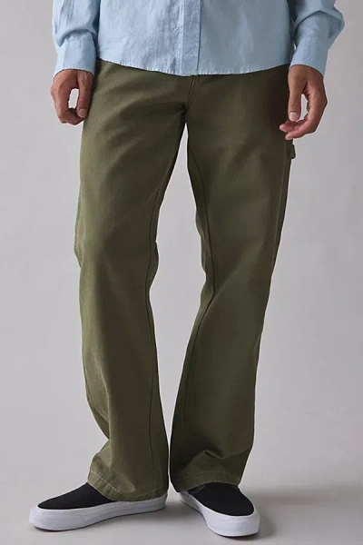 Dickies Canvas Carpenter Pant In Military Green, Men's At Urban Outfitters In Animal Print